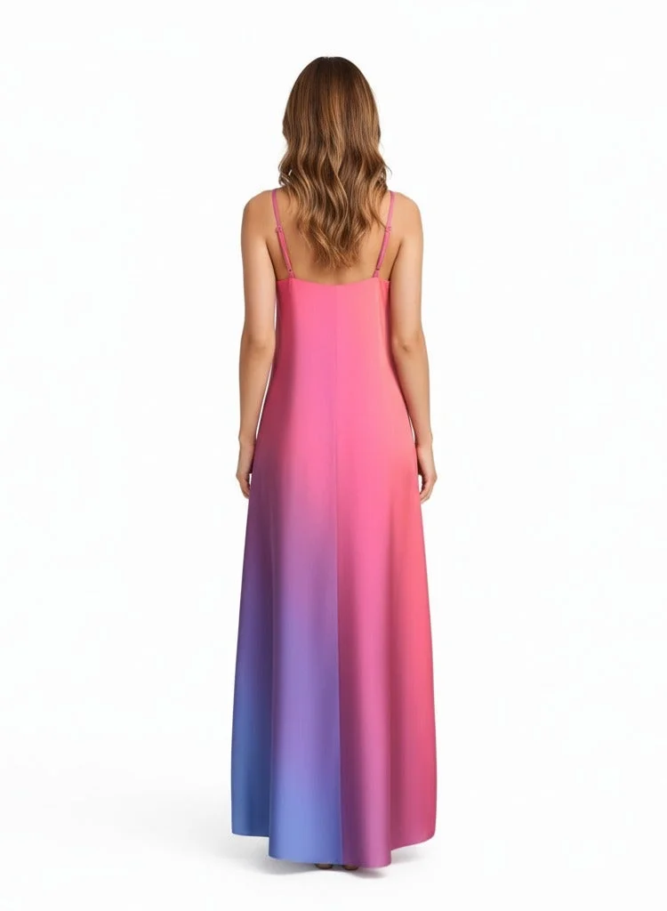 JANARA JONES Boston Print Mariella Satin Dress